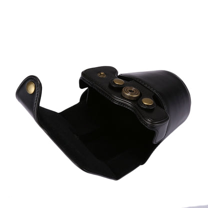 Full Body Camera PU Leather Case Bag with Strap for Canon EOS M5 (Black) by bashfashion