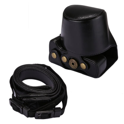 Full Body Camera PU Leather Case Bag with Strap for Canon EOS M5 (Black) by bashfashion