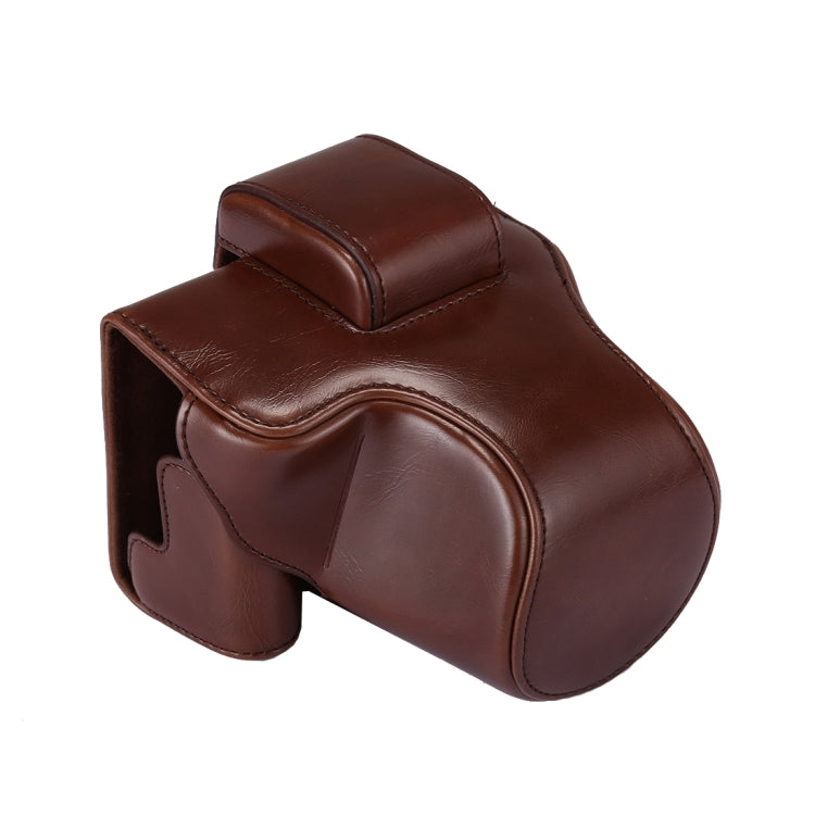 Full Body Camera PU Leather Case Bag with Strap for Canon EOS M5 (Coffee) by bashfashion