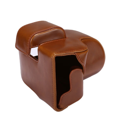 Full Body Camera PU Leather Case Bag with Strap for Canon EOS M5 (Brown) by bashfashion
