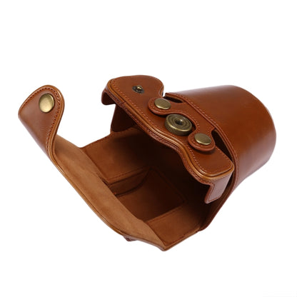 Full Body Camera PU Leather Case Bag with Strap for Canon EOS M5 (Brown) by bashfashion