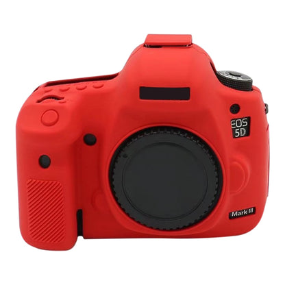 For Canon EOS 5DS Soft Silicone Protective Case (Red) by bashfashion