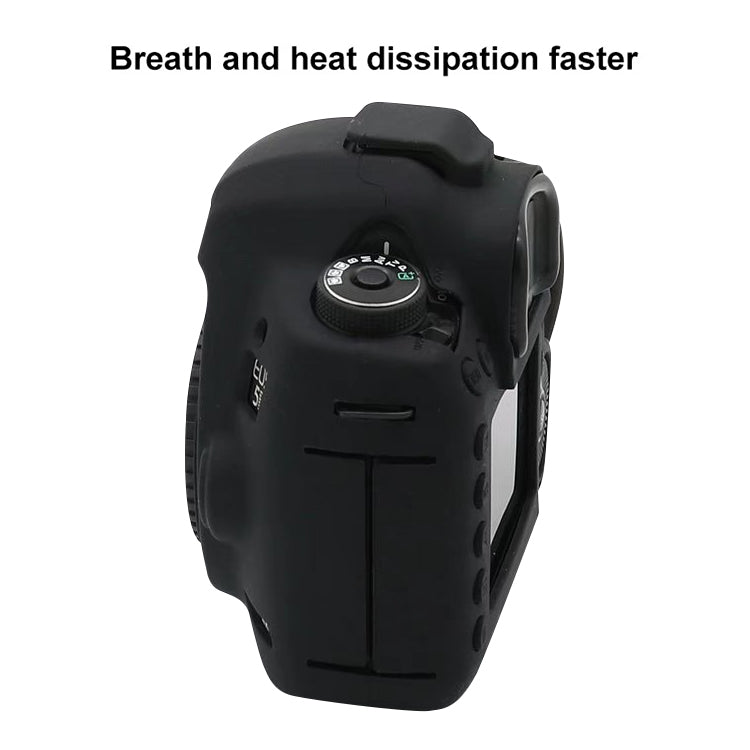 For Canon EOS 5DS Soft Silicone Protective Case (Black) by bashfashion