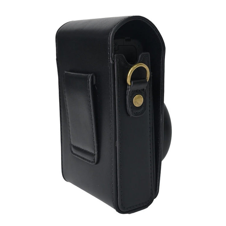 Full Body Camera PU Leather Case Bag with Strap for Ricoh GR / GRII / GRIII, Casio ZR1200 / ZR1500/ ZR2000/ ZR3500, ZR3600 / ZR3700 / ZR5500 (Black) by bashfashion