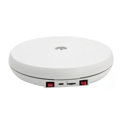 25cm LED Light Electric Rotating Display Stand Turntable (White) by bashfashion