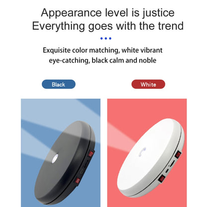 25cm LED Light Electric Rotating Display Stand Turntable (Black) by bashfashion