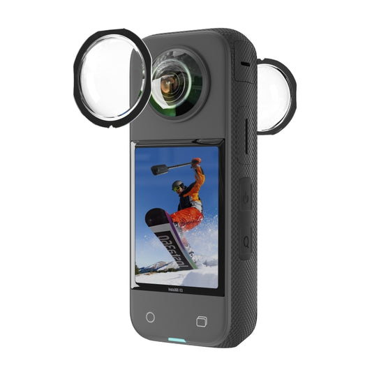 For Insta360 X3 STARTRC Lens Guard PC Protective Cover(Black) by STARTRC