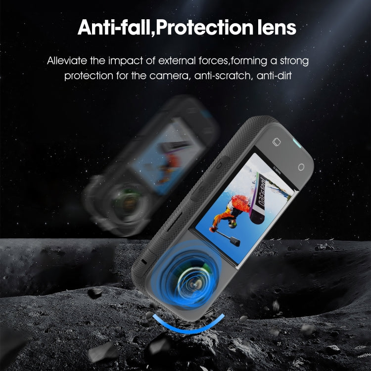 For Insta360 X3 STARTRC Lens Guard PC Protective Cover(Black) by STARTRC