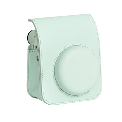 For FUJIFILM instax mini 12 Full Body Leather Case Camera Bag with Strap (Green) by bashfashion