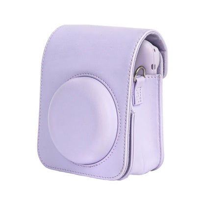 For FUJIFILM instax mini 12 Full Body Leather Case Camera Bag with Strap (Blue) by bashfashion