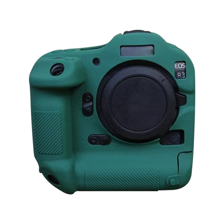 For Canon EOS R3 Soft Silicone Protective Case (Green) by bashfashion