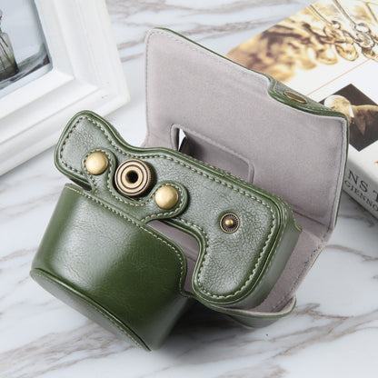 For Nikon Z50 / Z30 Camera Full Body Magnetic Leather Camera Case Bag with Strap (Green) by bashfashion