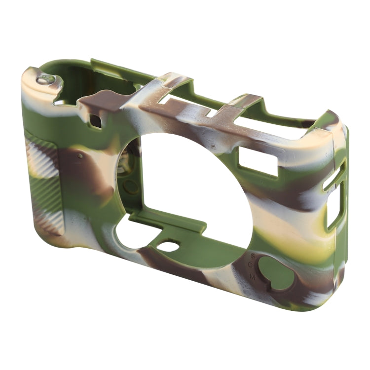 Soft Silicone Protective Case for FUJIFILM X-A5(Camouflage) by bashfashion