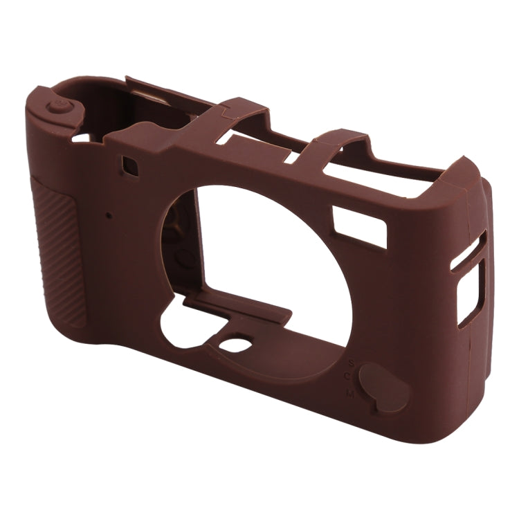 Soft Silicone Protective Case for FUJIFILM X-A5(Coffee) by bashfashion