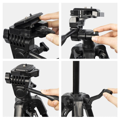 3366 Quality 1.4m Portable Phone Live Selfie Tripod DV SLR Camera Stand (Black) by bashfashion