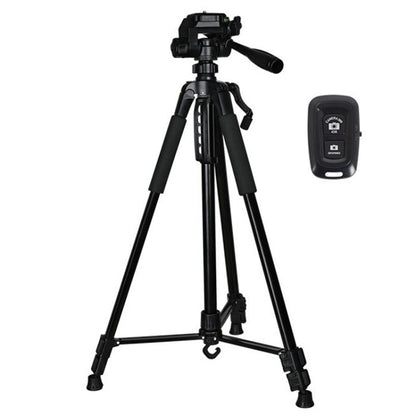 3388 1.3m Portable Phone Live Selfie Tripod DV SLR Camera Stand (Black) by bashfashion