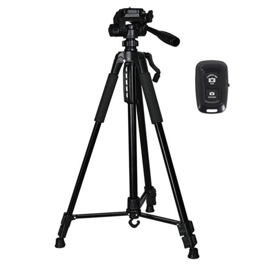 3388 1.3m Portable Phone Live Selfie Tripod DV SLR Camera Stand (Black) by bashfashion