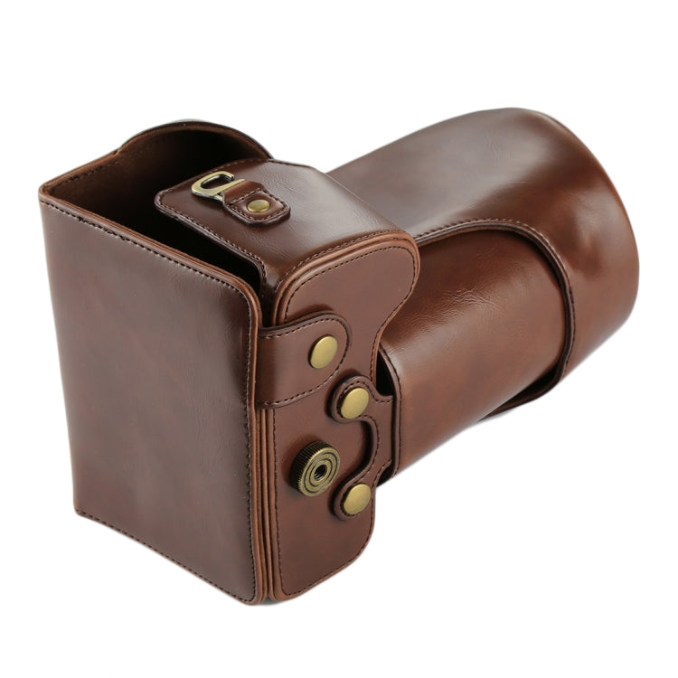 Full Body Camera PU Leather Case Bag for Nikon D7200 / D7100 / D7000 (18-200 / 18-140mm Lens) (Coffee) by bashfashion