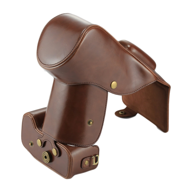 Full Body Camera PU Leather Case Bag for Nikon D7200 / D7100 / D7000 (18-200 / 18-140mm Lens) (Coffee) by bashfashion