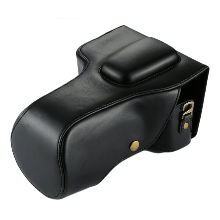 Full Body Camera PU Leather Case Bag for Canon EOS 760D / 750D (18-135mm Lens) (Black) by bashfashion