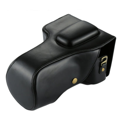 Full Body Camera PU Leather Case Bag for Canon EOS 760D / 750D (18-135mm Lens) (Black) by bashfashion