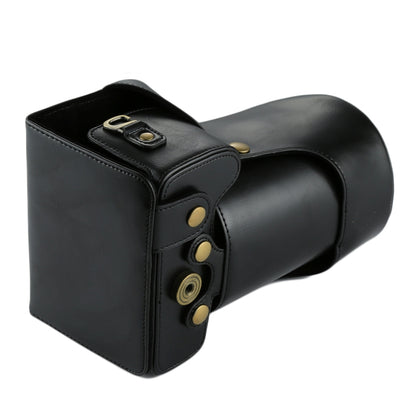 Full Body Camera PU Leather Case Bag for Canon EOS 760D / 750D (18-135mm Lens) (Black) by bashfashion