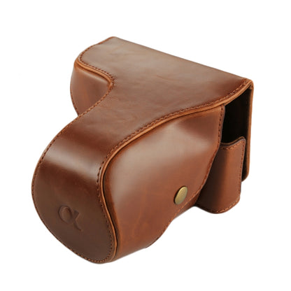 Full Body Camera PU Leather Case Bag with Strap for Sony NEX 7 / F3 (18-55mm Lens)(Brown) by bashfashion