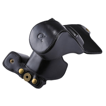 Full Body Camera PU Leather Case Bag with Strap for Sony NEX 5N / 5R / 5T (16-50mm / 18-55mm Lens)(Black) by bashfashion