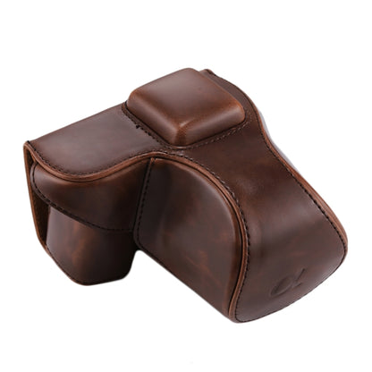 Full Body Camera PU Leather Case Bag with Strap for Sony NEX 5N / 5R / 5T (16-50mm / 18-55mm Lens)(Coffee) by bashfashion