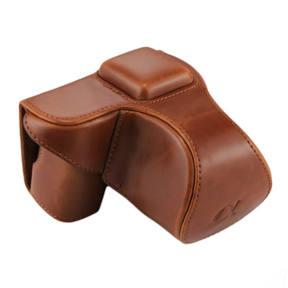 Full Body Camera PU Leather Case Bag with Strap for Sony NEX 5N / 5R / 5T (16-50mm / 18-55mm Lens)(Brown) by bashfashion