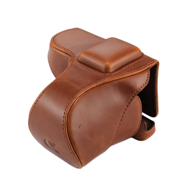 Full Body Camera PU Leather Case Bag with Strap for Sony NEX 5N / 5R / 5T (16-50mm / 18-55mm Lens)(Brown) by bashfashion