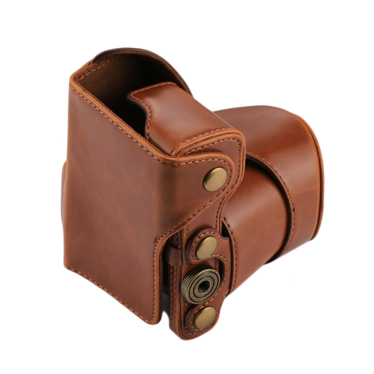 Full Body Camera PU Leather Case Bag with Strap for Sony NEX 5N / 5R / 5T (16-50mm / 18-55mm Lens)(Brown) by bashfashion
