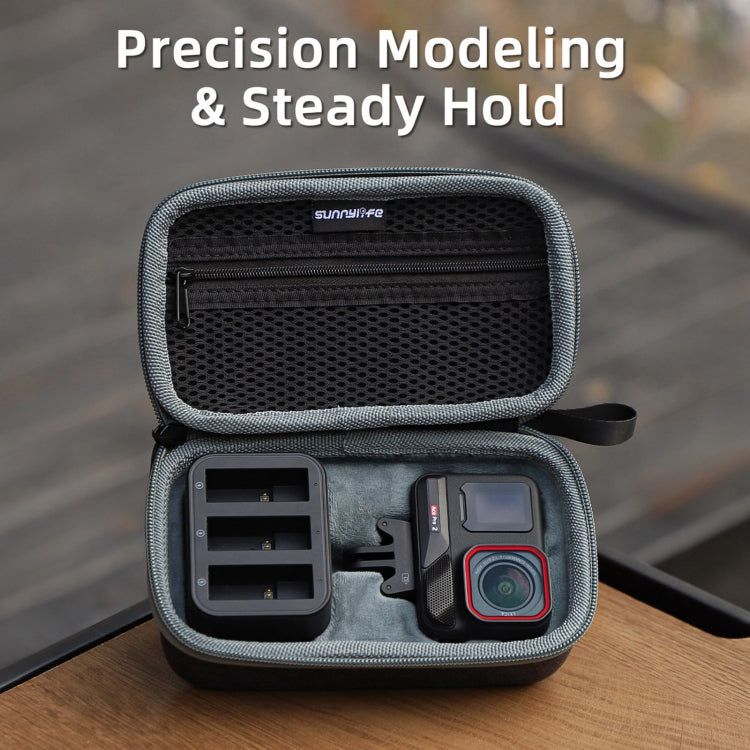 For Insta360 Ace / Ace Pro 1 / Ace Pro 2 Sunnylife Portable Carrying Case Handbag Mini Travel Case Organizer Protective Bag (Dark Grey) by Sunnylife