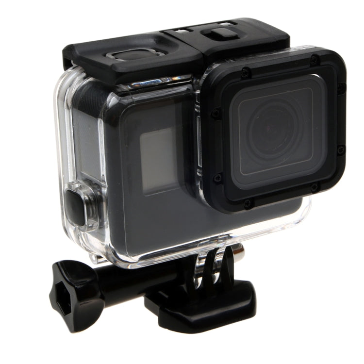 For GoPro NEW HERO /HERO6 /5 30m Waterproof Housing Protective Case + Hollow Back Cover with Buckle Basic Mount & Screw, No Need to Disassemble Lens(GP413) by bashfashion
