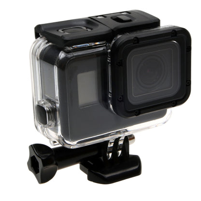For GoPro NEW HERO /HERO6 /5 30m Waterproof Housing Protective Case + Hollow Back Cover with Buckle Basic Mount & Screw, No Need to Disassemble Lens(GP413) by bashfashion