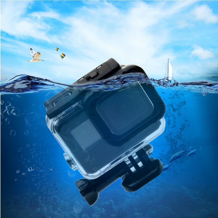 For GoPro NEW HERO /HERO6 /5 30m Waterproof Housing Protective Case + Hollow Back Cover with Buckle Basic Mount & Screw, No Need to Disassemble Lens(GP413) by bashfashion