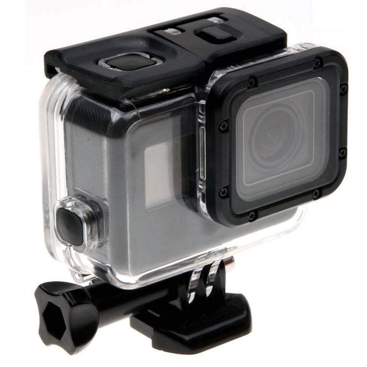 For GoPro HERO6 /5 Skeleton Housing Protective Case + Hollow Back Cover with Buckle Basic Mount & Screw, No Need to Disassemble Lens by bashfashion