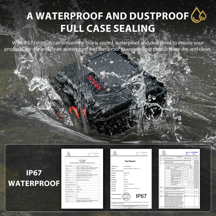 For Insta360 Ace / Ace Pro STARTRC Waterproof Dual-layer Suitcase Storage Box (Black) by STARTRC