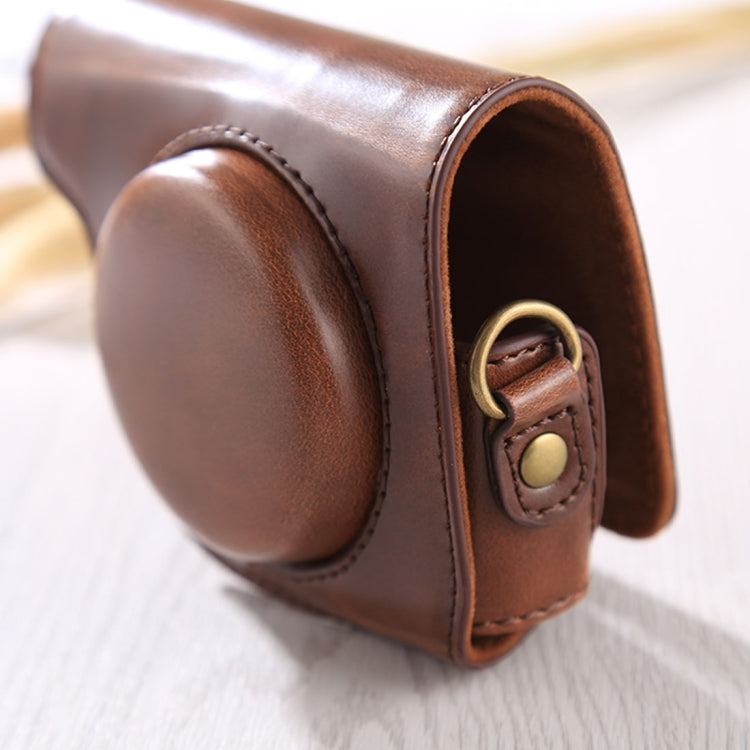 Full Body Camera PU Leather Case Bag with Strap for Canon G9X / G9X II (Coffee) by bashfashion