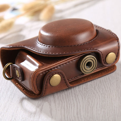 Full Body Camera PU Leather Case Bag with Strap for Canon G9X / G9X II (Coffee) by bashfashion