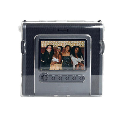 For FUJIFILM instax WIDE Evo Protective Crystal Shell Case with Strap (Transparent) by bashfashion