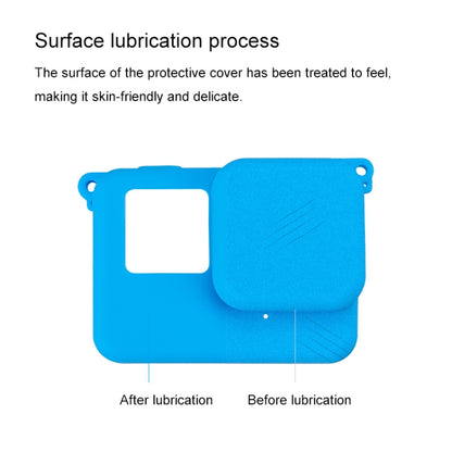 For Insta360 Ace Body Silicone Protective Case with Lens Cap (Blue) by bashfashion