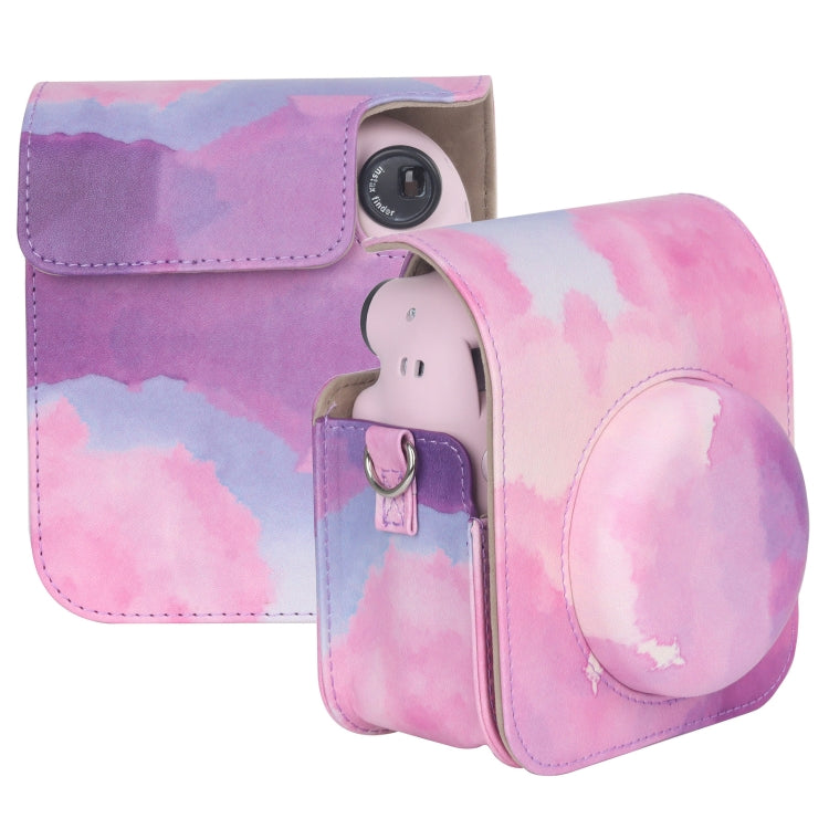 For FUJIFILM instax mini 12 Painted Full Body Leather Case Camera Bag with Strap(Dream Cloud) by bashfashion