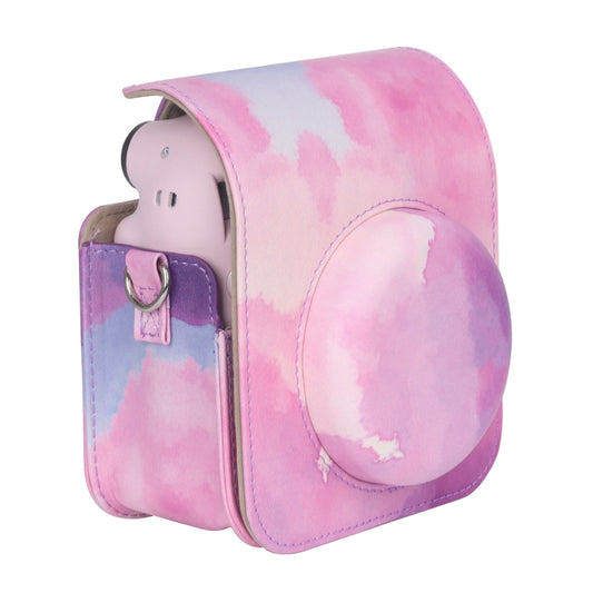 For FUJIFILM instax mini 12 Painted Full Body Leather Case Camera Bag with Strap(Dream Cloud) by bashfashion