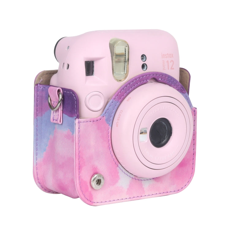 For FUJIFILM instax mini 12 Painted Full Body Leather Case Camera Bag with Strap(Dream Cloud) by bashfashion