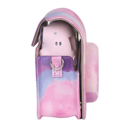 For FUJIFILM instax mini 12 Painted Full Body Leather Case Camera Bag with Strap(Dream Cloud) by bashfashion