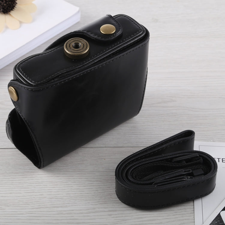 Full Body Camera PU Leather Case Bag with Strap for Canon G16 (Black) by bashfashion