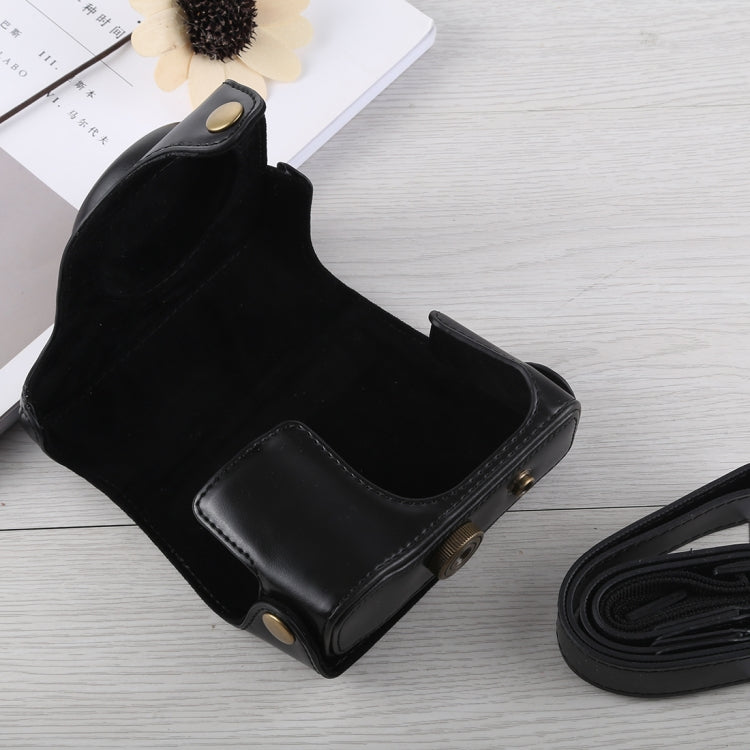 Full Body Camera PU Leather Case Bag with Strap for Canon G16 (Black) by bashfashion