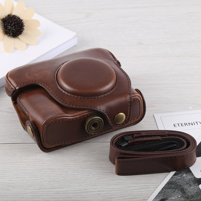 Full Body Camera PU Leather Case Bag with Strap for Canon G16 (Coffee) by bashfashion