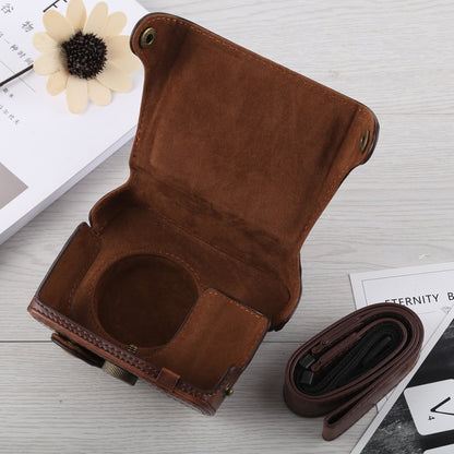 Full Body Camera PU Leather Case Bag with Strap for Canon G16 (Coffee) by bashfashion